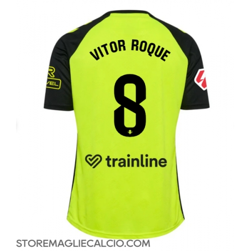 Real Betis Vitor Roque #8 Maglia Gara Trasferta Repliche 2024-25 Maniche Corte Real Betis Vitor Roque #8 Maglia Gara Trasferta Repliche 2024-25 Maniche Corte